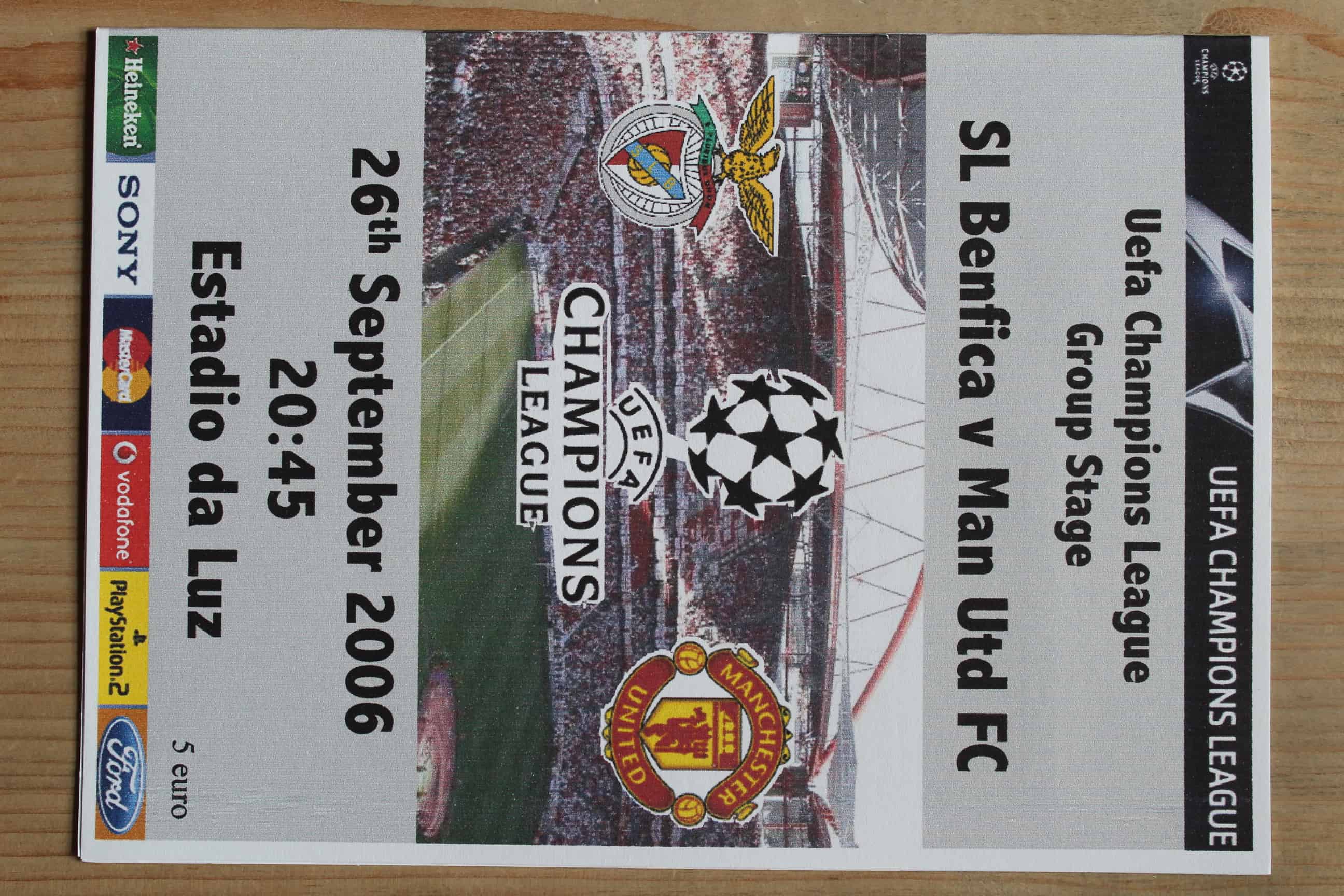 SL Benfica v Manchester United FC